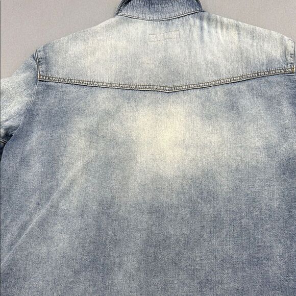 Denim Short Sleeve Shirt Saint Laurent Paris M - Picture 8 of 11
